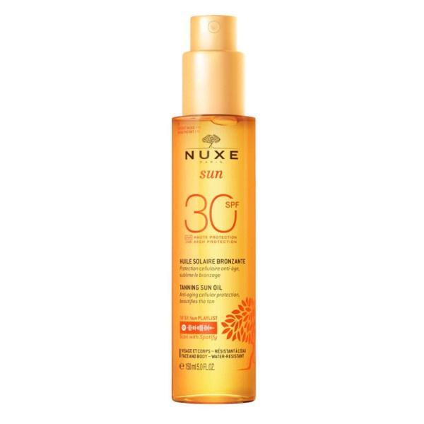 NUXE ACEITE BRONCEADOR ALTA PROTECCION SPF+30 150ML ROSTRO Y CUERPO