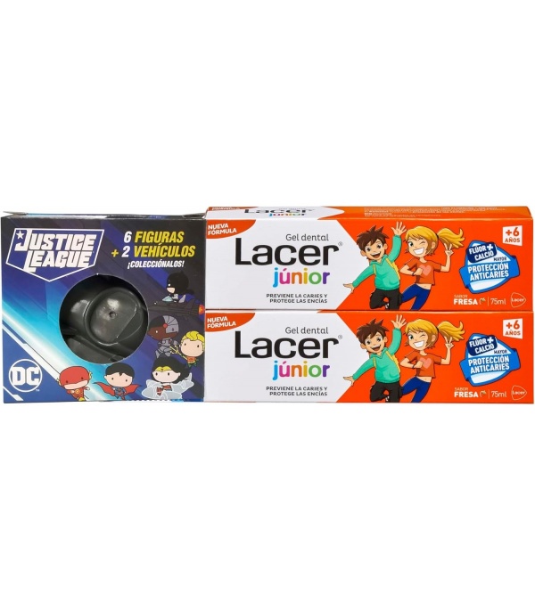 LACER JUNIOR GEL DENTIFRICO 2X75ML SABOR FRESA