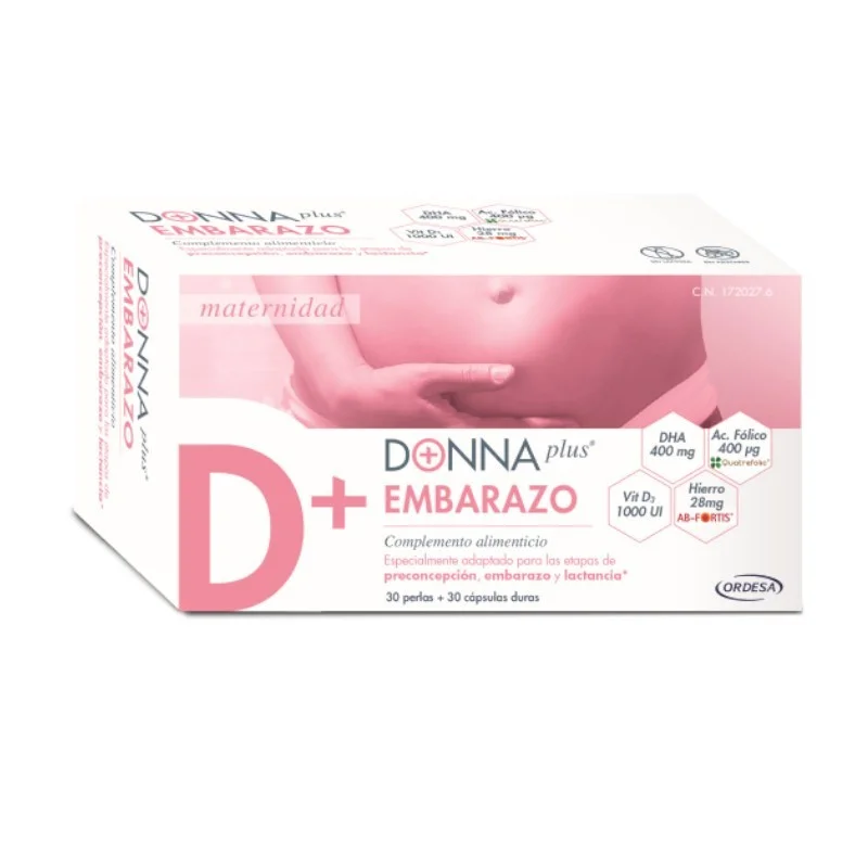 DONNA PLUS EMBARAZO 30 PERLAS + 30 CAPSULAS