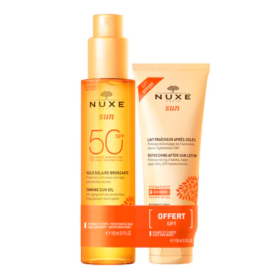 NUXE SUN SPRAY SOLAR DELICIOSO CARA Y CUERPO SPF50+ 150ML + LECHE AFTER SUN CARA Y CUERPO 100ML GRATIS