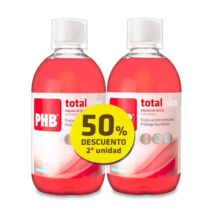 PHB TOTAL PLUS ENJUAGUE BUCAL 2X500ML