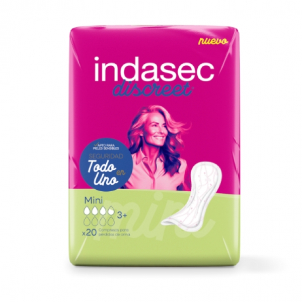 INDASEC DISCREET MINI 20 UNIDADES