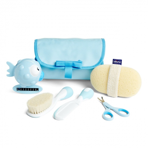 CHICCO SET DE BAÑO AZUL 0+