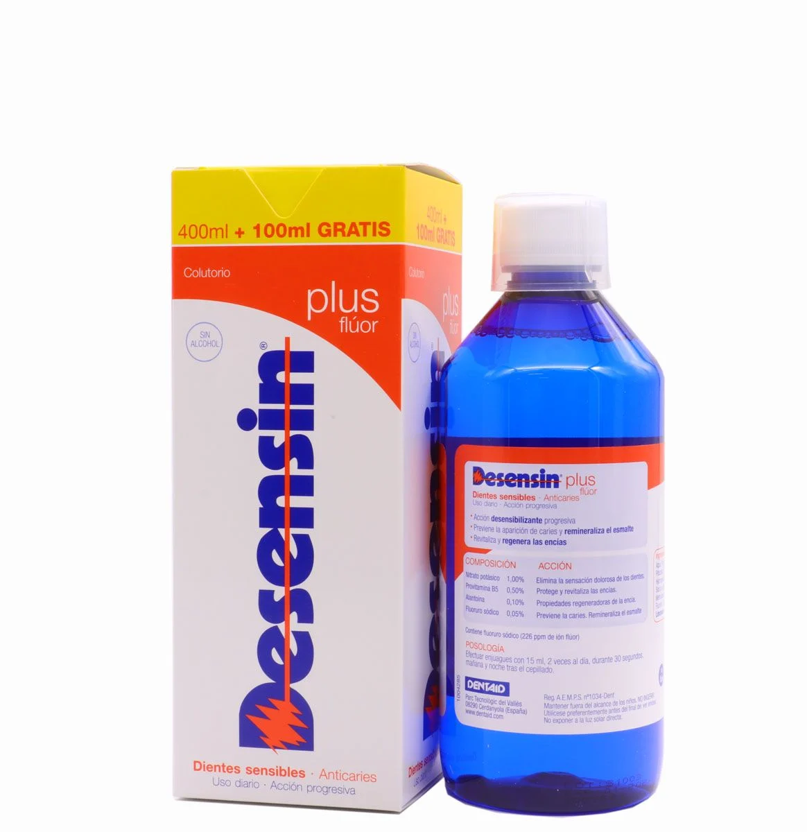 DESENSIN PLUS FLUOR COLUTORIO 400+100ML