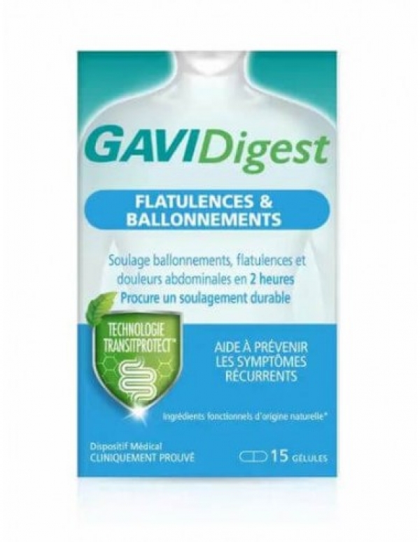 GAVIDIGEST GASES E HINCHAZON 30 CAPSULAS