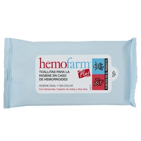 HEMOFARM PLUS 20 TOALLITAS