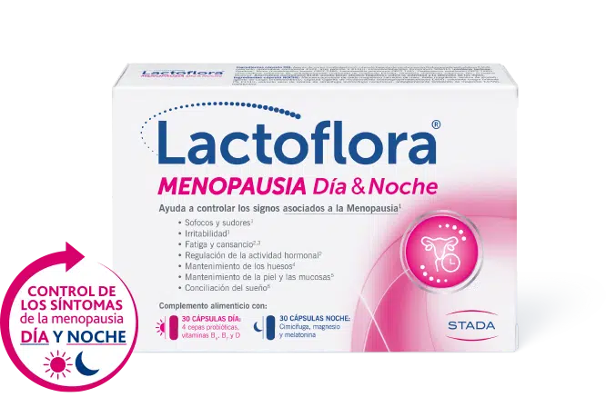 LACTOFLORA MANOPAUSIA DIA Y NOCHE 30 CAPSULAS DIA + 30 CAPSULAS NOCHE