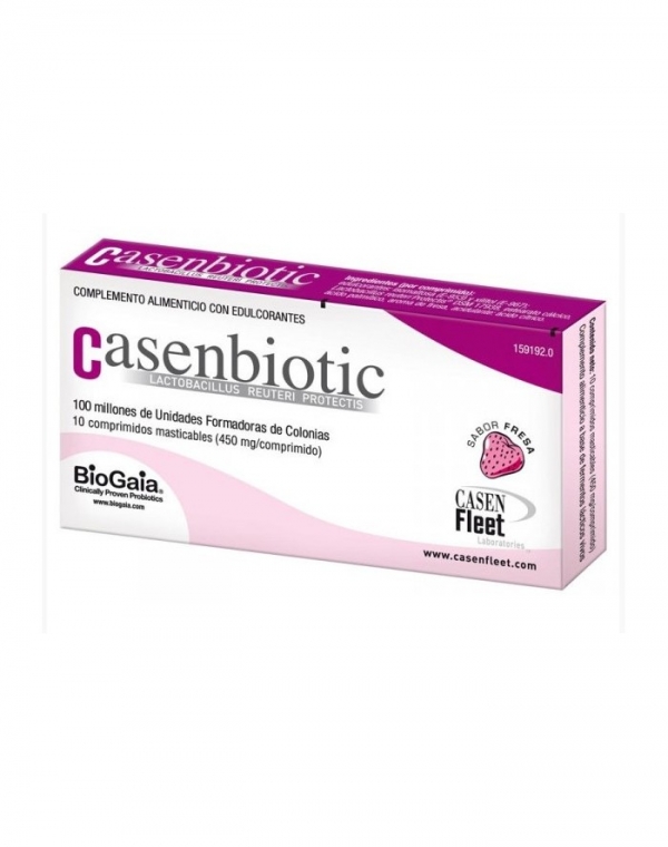 CASENBIOTIC FRESA 10 COMPRIMIDOS MASTICABLES