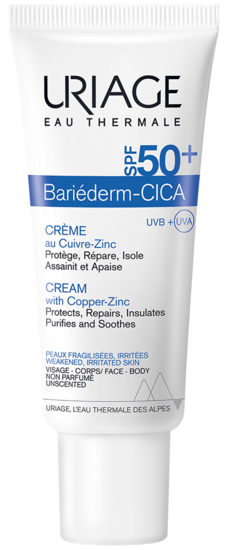 URIAGE BARIÉDERM CICA CREMA SPF 50+ CON COBRE-ZINC 40ML