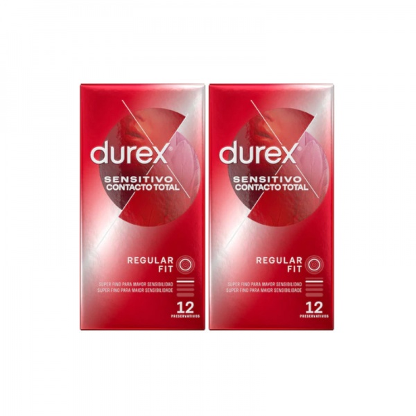 DUREX SENSITIVO CONTACTO TOTAL 2X12 PRESERVATIVOS
