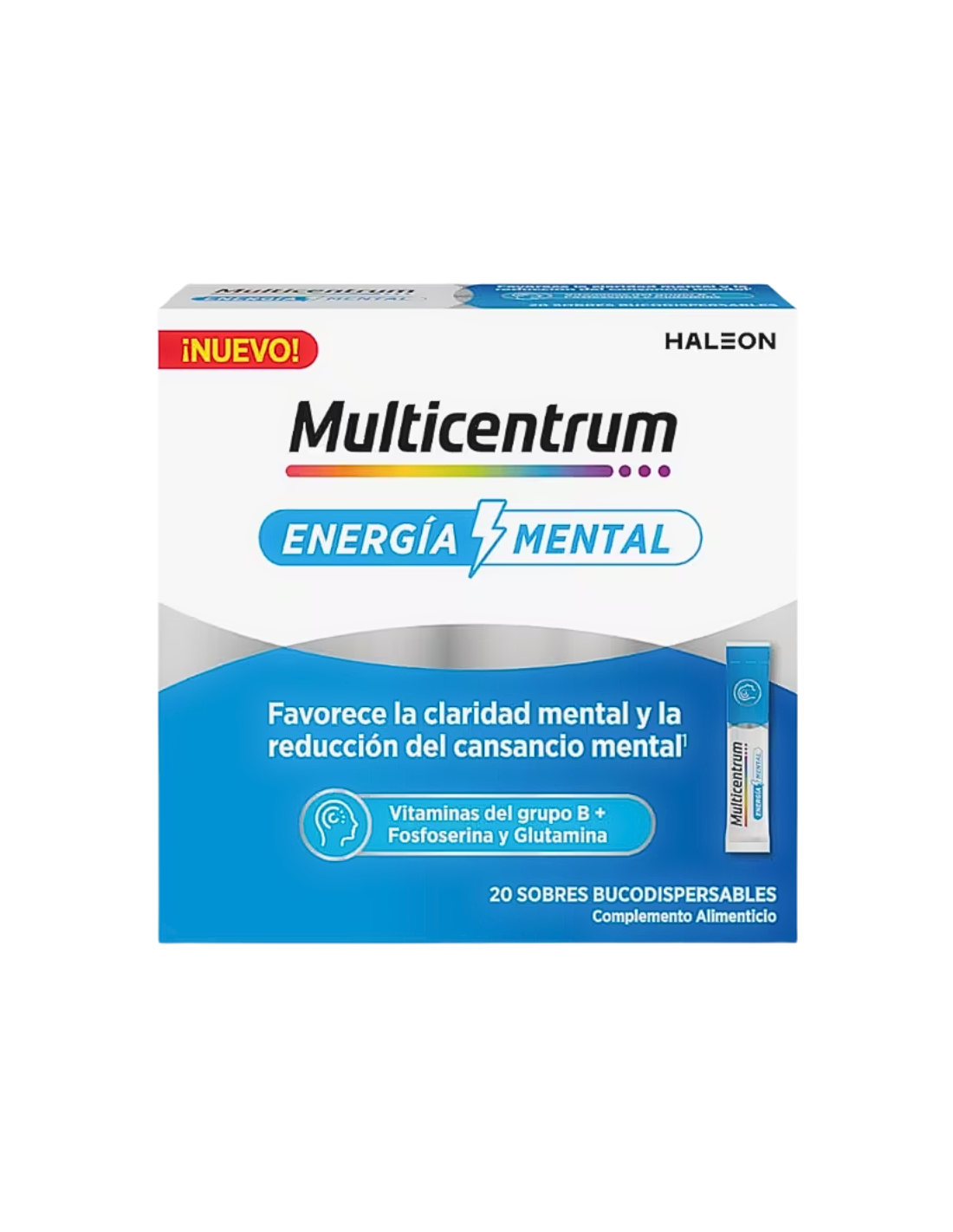 MULTICENTRUM ENERGIA MENTAL 20 SOBRES BUCODISPERSABLES