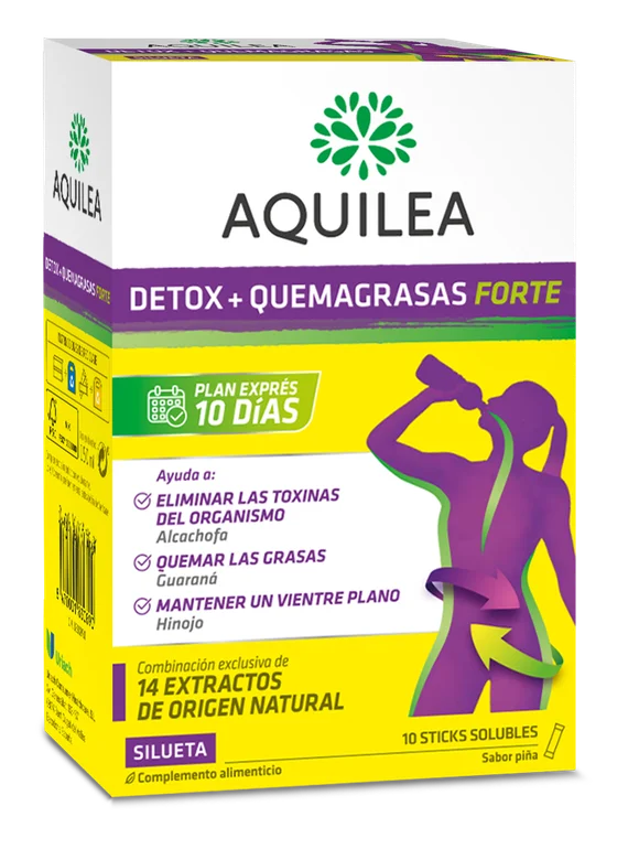 AQUILEA DETOX + QUEMAGRASAS FORTE 10 STICKS