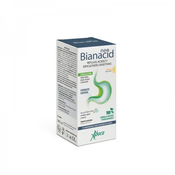 ABOCA NEOBIANACID SABOR LIMON 70 COMPRIMIDOS