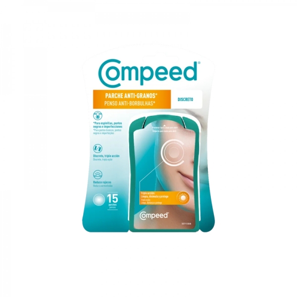 COMPEED ANTI GRANOS PARCHE DIA DISCREET 15 PARCHES