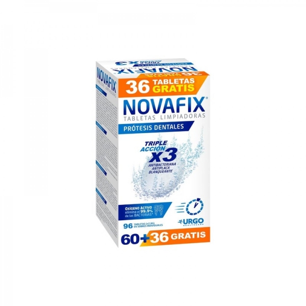 NOVAFIX PASTILLAS DE LIMPIEZA PROTESIS DENTALES 60 + 30 GRATIS