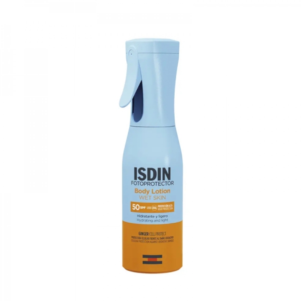 ISDIN FOTOPROTECTOR BODY LOTION WET SKIN HIDRATANTE Y LIGERO SPF50 250 ML