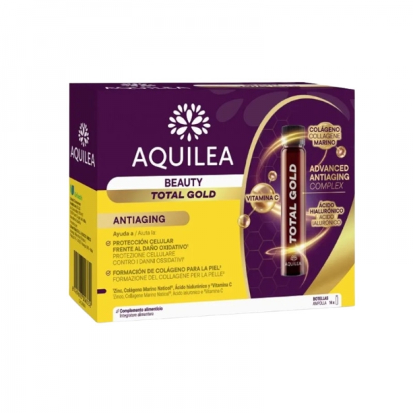 AQUILEA BEAUTY TOTAL GOLD 14 AMPOLLAS