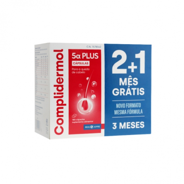  COMPLIDERMOL 5 ALFA PLUS 180 CÁPSULAS