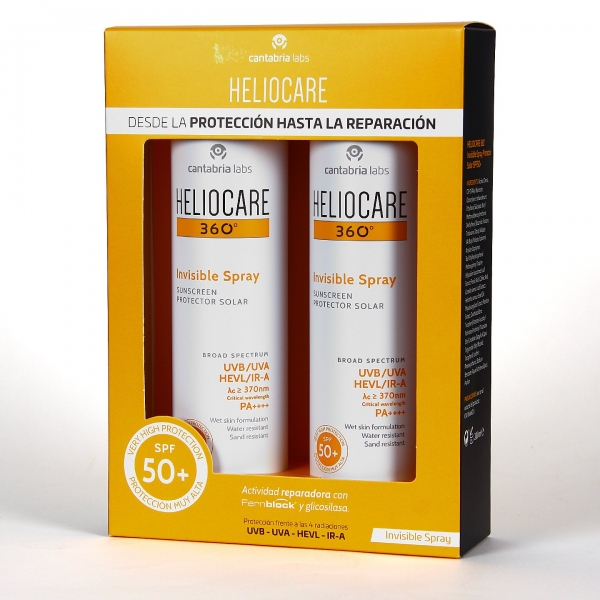 HELIOCARE 360º INVISIBLE SPRAY SPF 50+ PACK 2X200ML