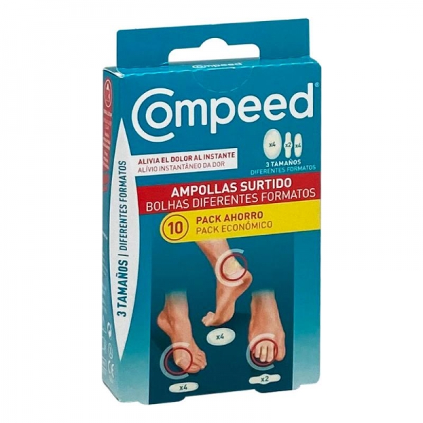 COMPEED AMPOLLAS PACK AHORRO MIXTO 10 UNDADES